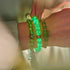 Smaragd | Silber | Meerjungfrau Glas Makramee Perlen Armband